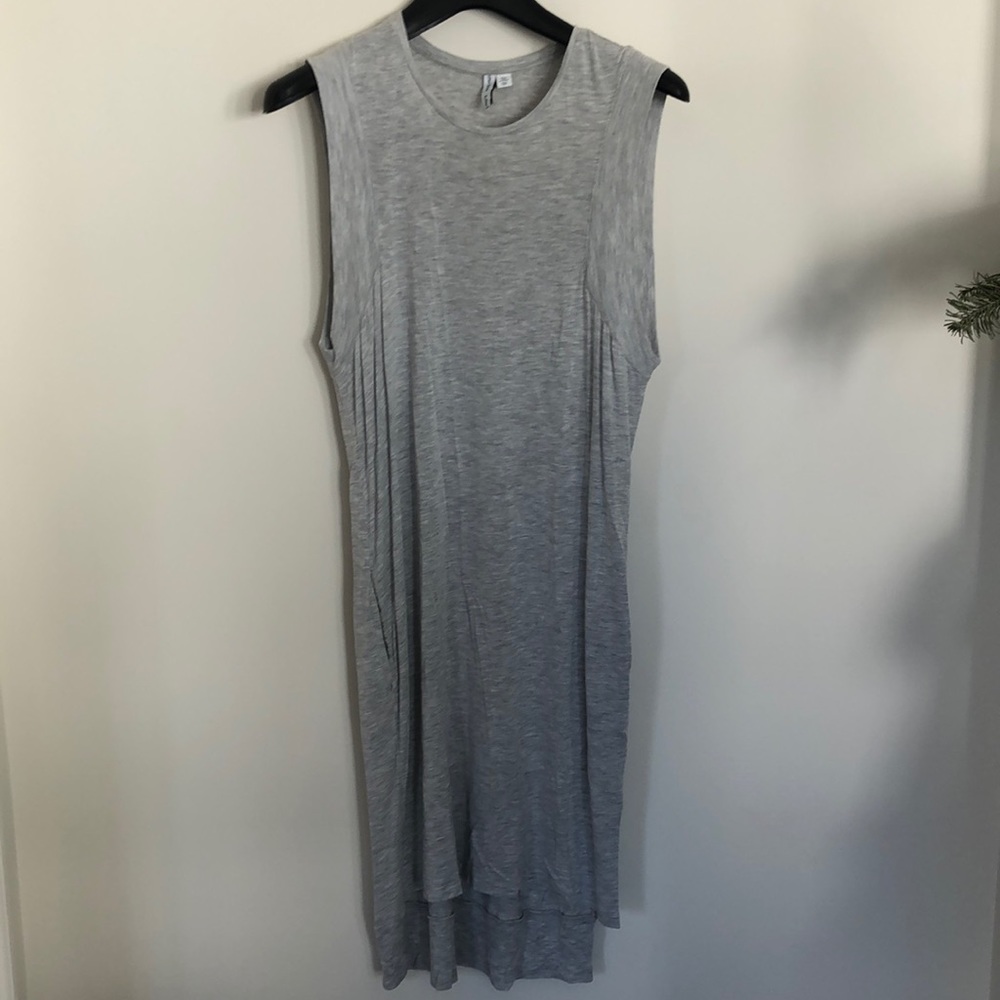 Midi light gray dress!